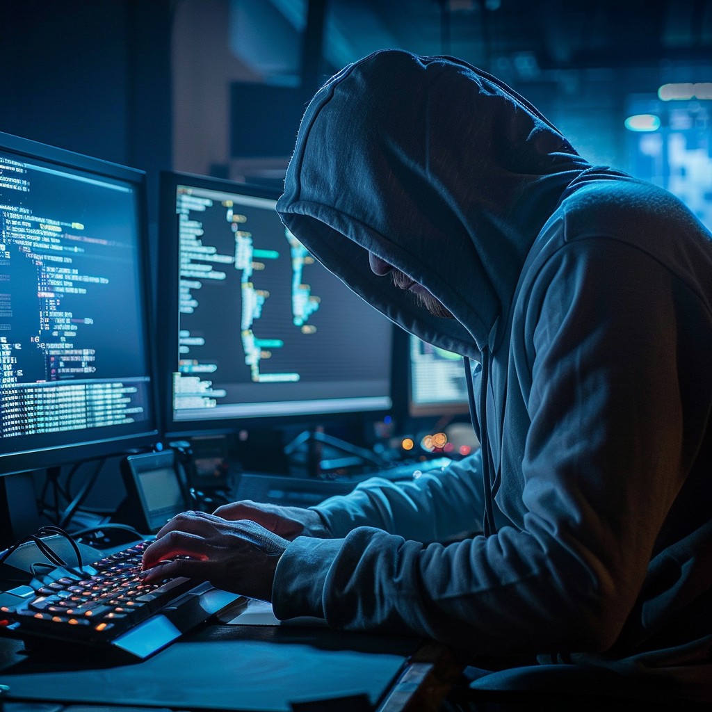 Free Hacker Software Free Hooded Hacker Typing Image - Hacker, Cybersecurity, Programmer ...