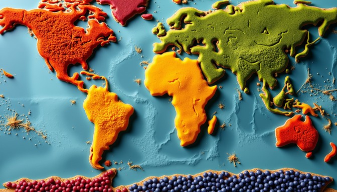 Free Edible Geography Atlas Image - Atlas, Culinary, Continents ...
