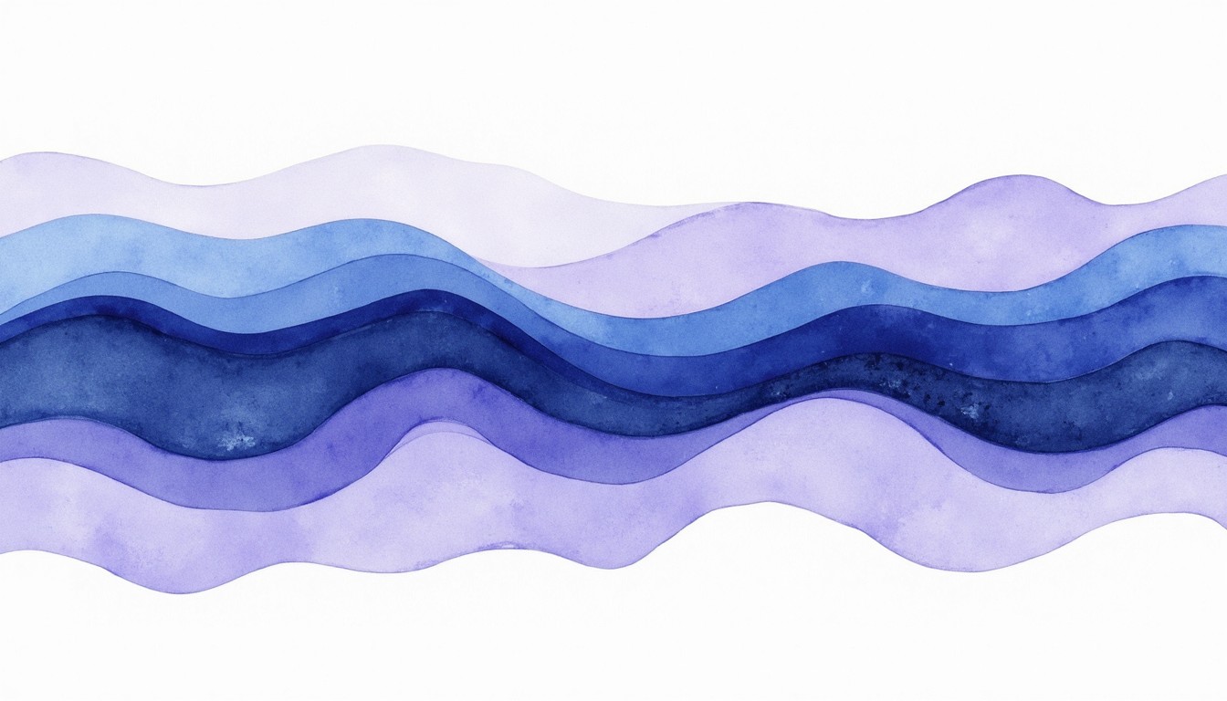 Free Flowing Indigo Waves Image - Watercolor, Indigo, Lavender ...