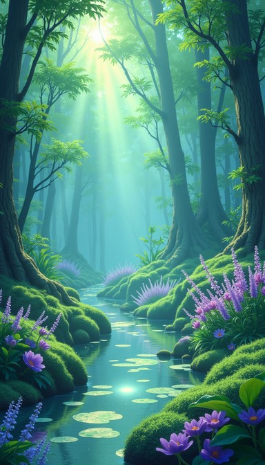 Free Enchanted Forest Path Image - Forest, Magical, Sunbeams | Download ...