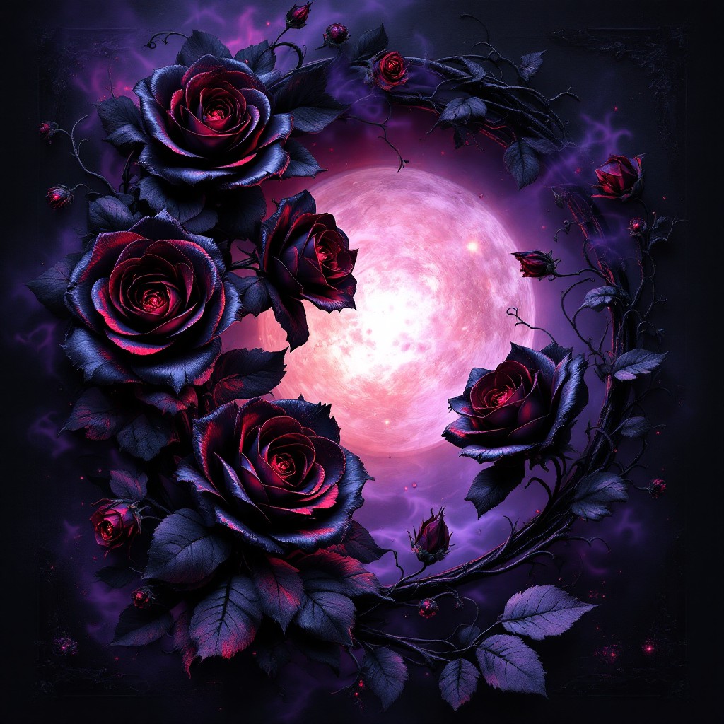 Free Midnight Rose Eclipse Image - Roses, Thorns, Moon | Download at ...