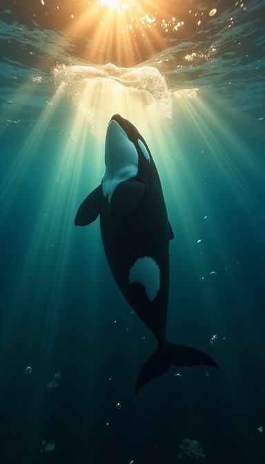 Free Luminous orca ascends Image - Orca, Underwater, Ocean | Download ...