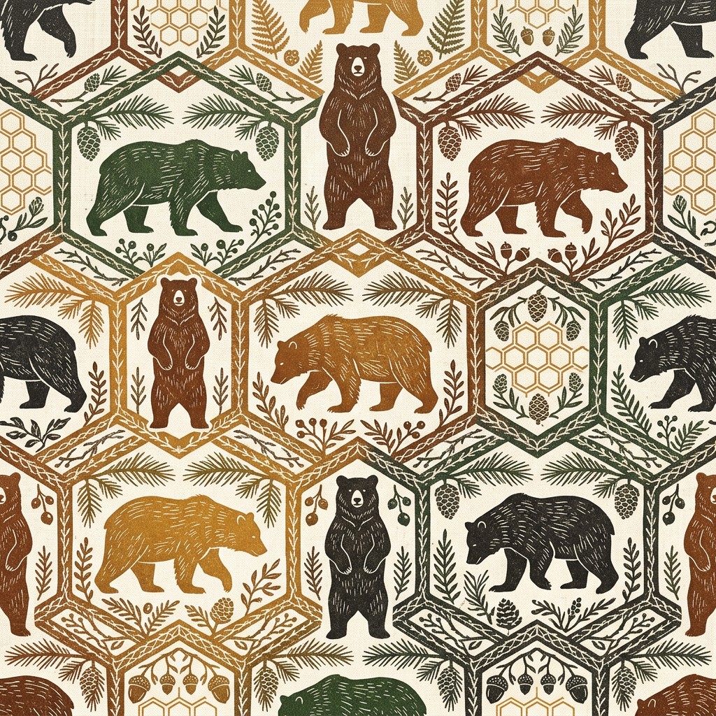 Free Nordic Bear Pattern Image - Bears, Pattern, Nordic | Download at ...