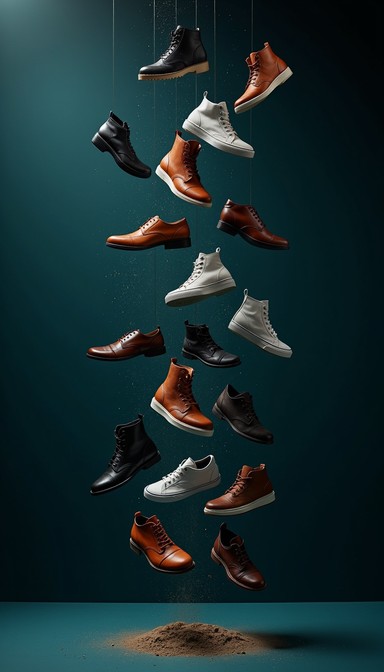 Shoes Rythm Design Free Suspended Shoe Symphony Image - Shoes, Footwear, Floating ...