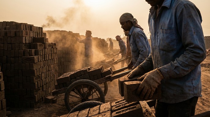 Free Child stacking bricks Image - Child, Labor, Bricks | Download at ...