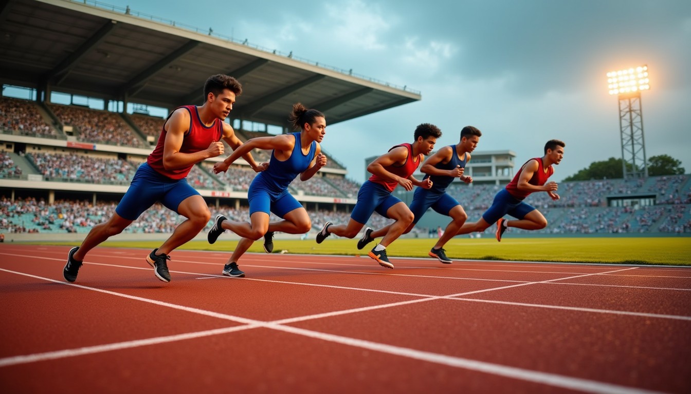 Speed Sporting Example Free Sprinters in motion Image - Sprinters, Athletics, Racing ...