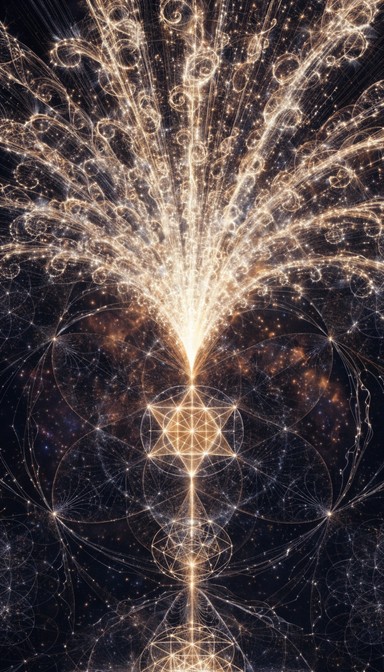 A stunning display of sacred geometry comes alive through radiant ...