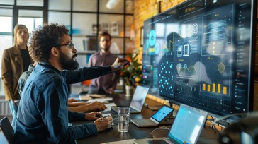 Free Interactive Data Analysis Image - Technology, Innovation, Teamwork ...