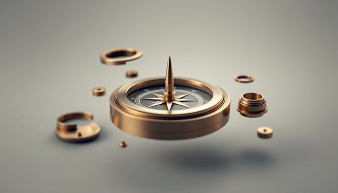 Free Floating Compass Design Image - Compass, Minimalist, Floating ...