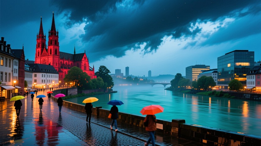 Free Stormy Basel Evening Image - Switzerland, Storm, Cathedral ...