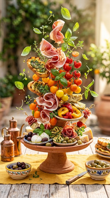 Free Stacked Meat Tower Image - Prosciutto, Meat, Charcuterie ...