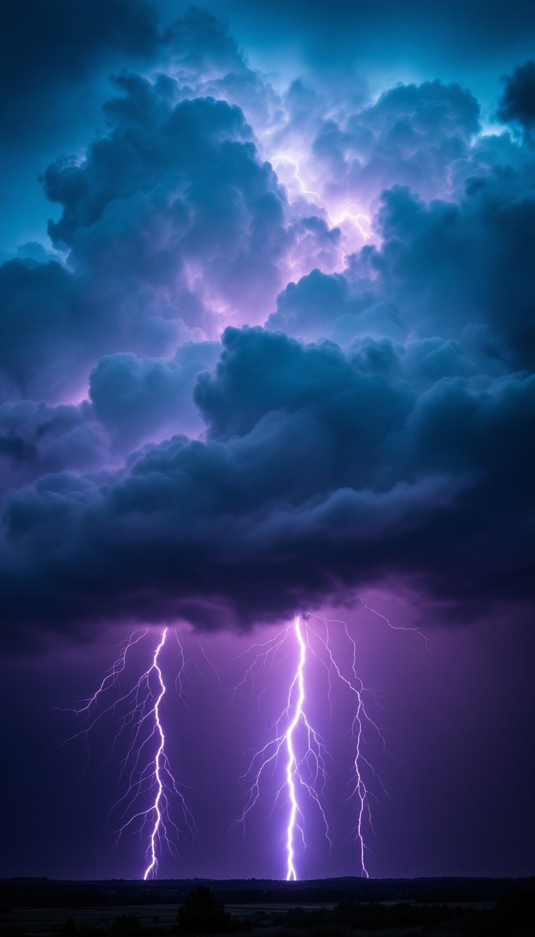 Free Lightning Pierces Night Image - Lightning, Storm, Thunder ...
