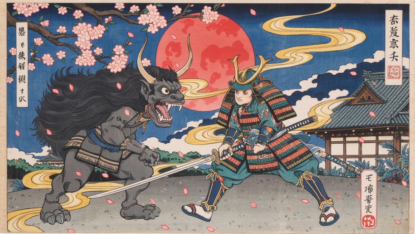Free Samurai Battles Demon Image - Samurai, Warrior, Oni | Download at ...