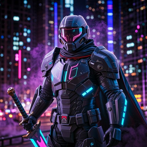 Free Cyber Knight Warrior Image - Cyberpunk, Knight, Warrior | Download ...