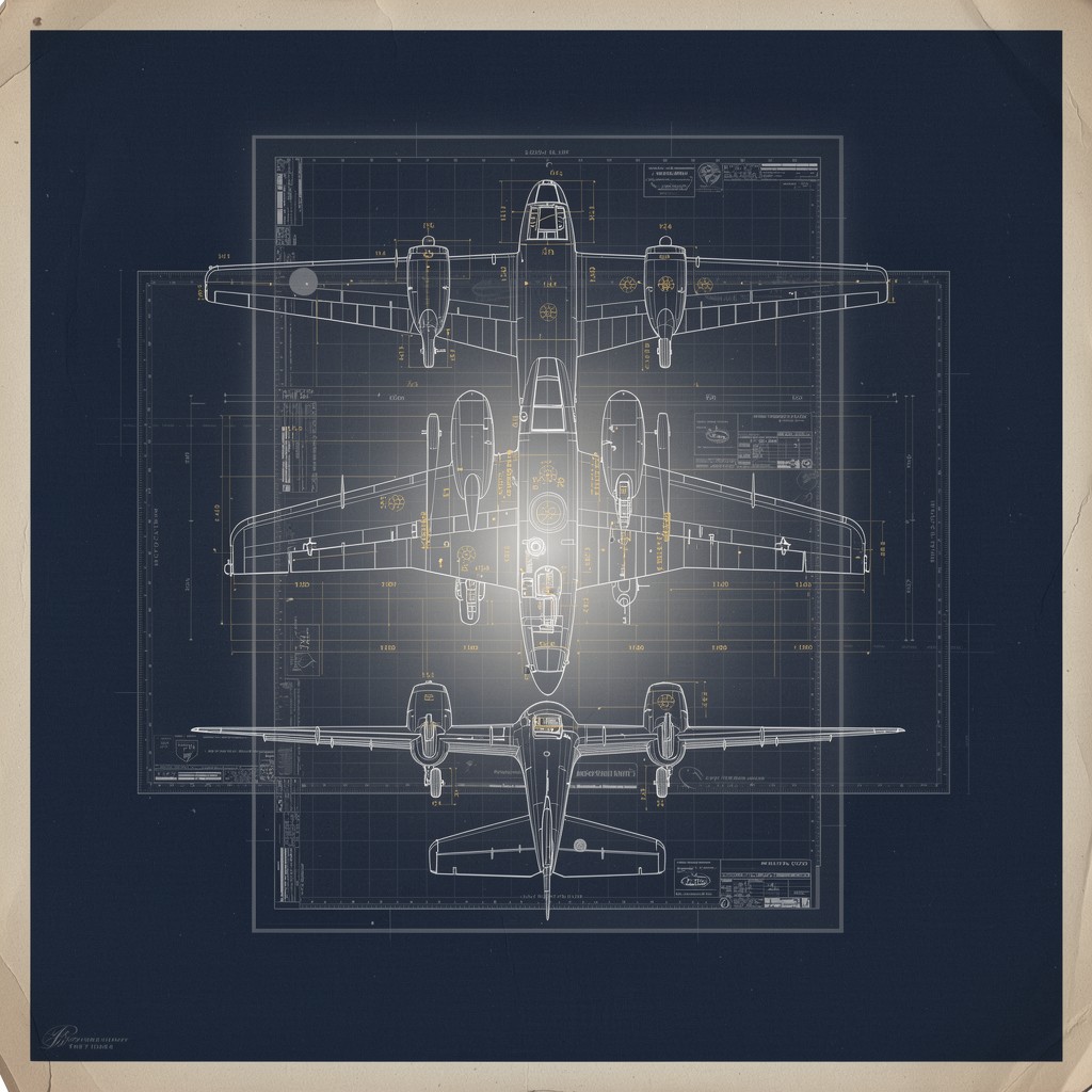 Free Aircraft Blueprint Design Image - Blueprint, Aircraft, Airplane ...