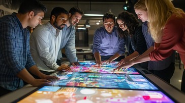 Free Interactive Data Meeting Image - Teamwork, Technology ...