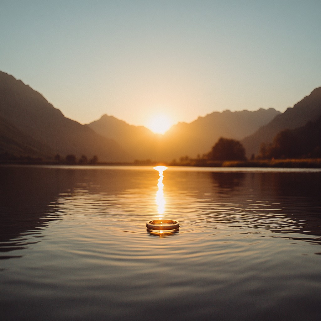 Free Sunset over water Image - Sunset, Water, Mountains | Download at ...