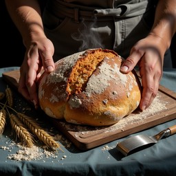 Free Rustic Bread Breaking Image - Bread, Artisanal, Homemade ...
