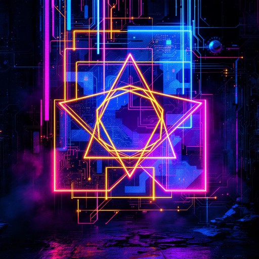 Geometry Neon Background Free Neon Sacred Geometry Image - Cyberpunk, Geometric, Holographic ...