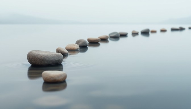 Free Stones Across Water Image - Stones, Water, Minimal | Download at ...