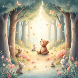 Free Magical Forest Morning Image - Forest, Magical, Bear | Download at ...