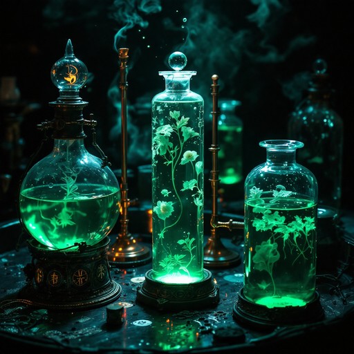 Free Emerald Alchemical Elixirs Image - Gothic, Laboratory, Alchemy ...