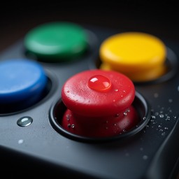 Gamer Controller Button Color Free Vibrant Controller Detail Image - Gaming, Controller, Buttons ...