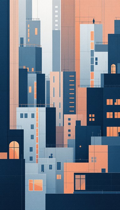 Free Geometric City Dreams Image - Geometric, Abstract, Cityscape ...