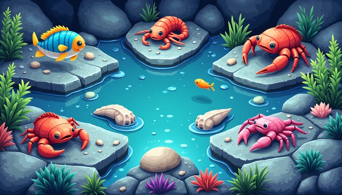 Free Pixelated Tide Pools Image - Pixel, Teal, Pools | Download at ...