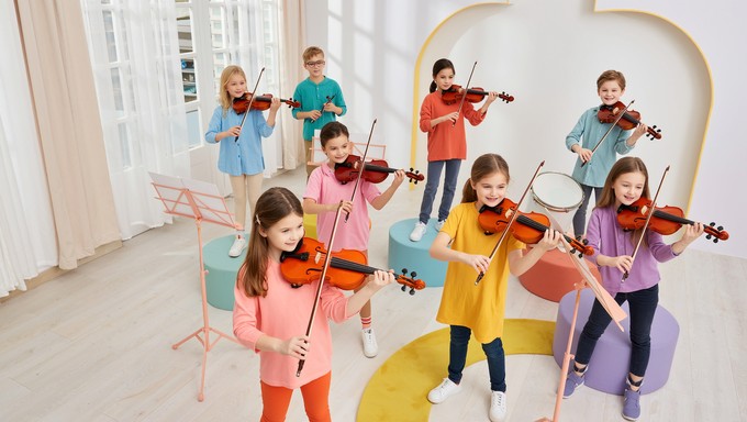 Kids Creating Music Free Children Making Music Image - Children, Orchestra, Music ...