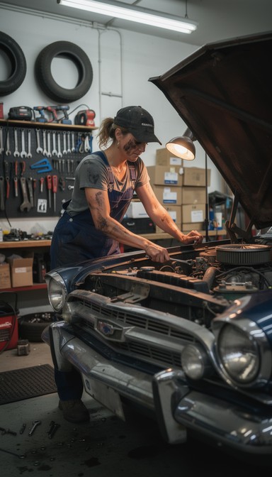 Free Woman Fixes Engine Image - Mechanic, Woman, Female | Download at ...