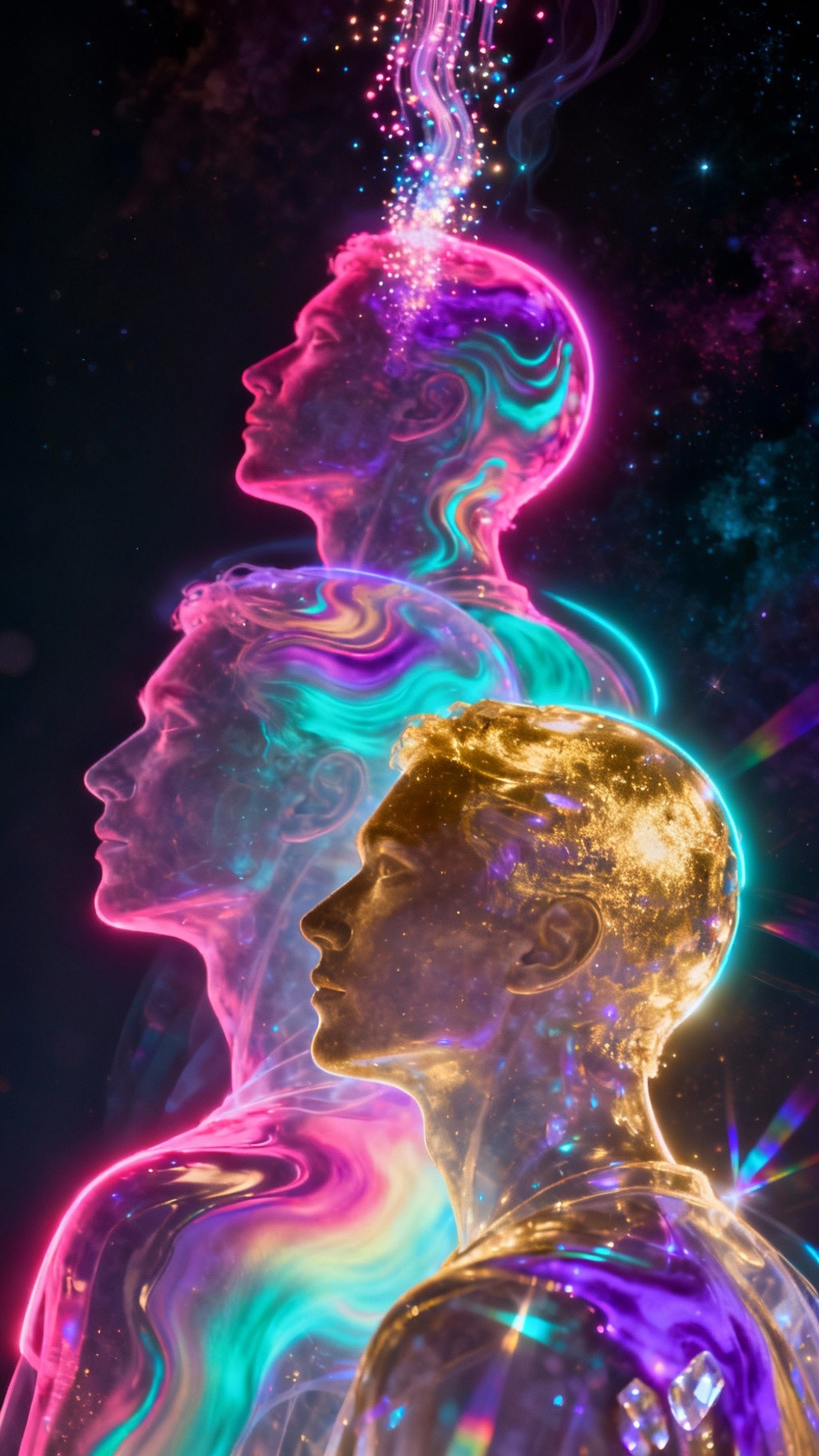 Free Luminous Mind Transformation Image - Silhouette, Profile ...