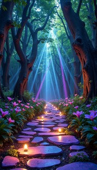 Free Enchanted Crystal Pathway Image - Enchanted, Magical, Forest ...