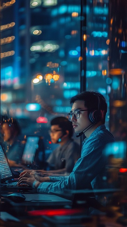 Focussed Computer Free Focused computer work Image | Download at StockCake