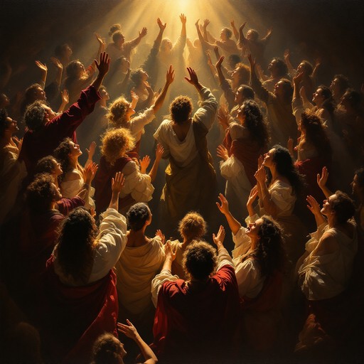 Free Radiant Crowd Celebrates Image - Baroque, Chiaroscuro, Celebration ...