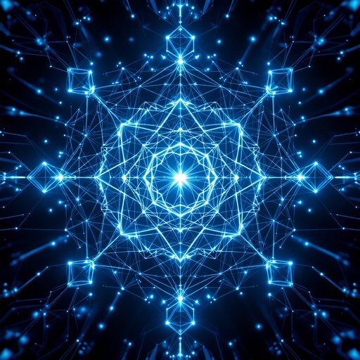 Crystal Network Patterns Free Crystalline Digital Network Image - Crystalline, Fractal ...