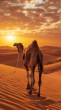 Free Desert Camel Sunset Image - Desert, Camel, Sunset | Download at ...