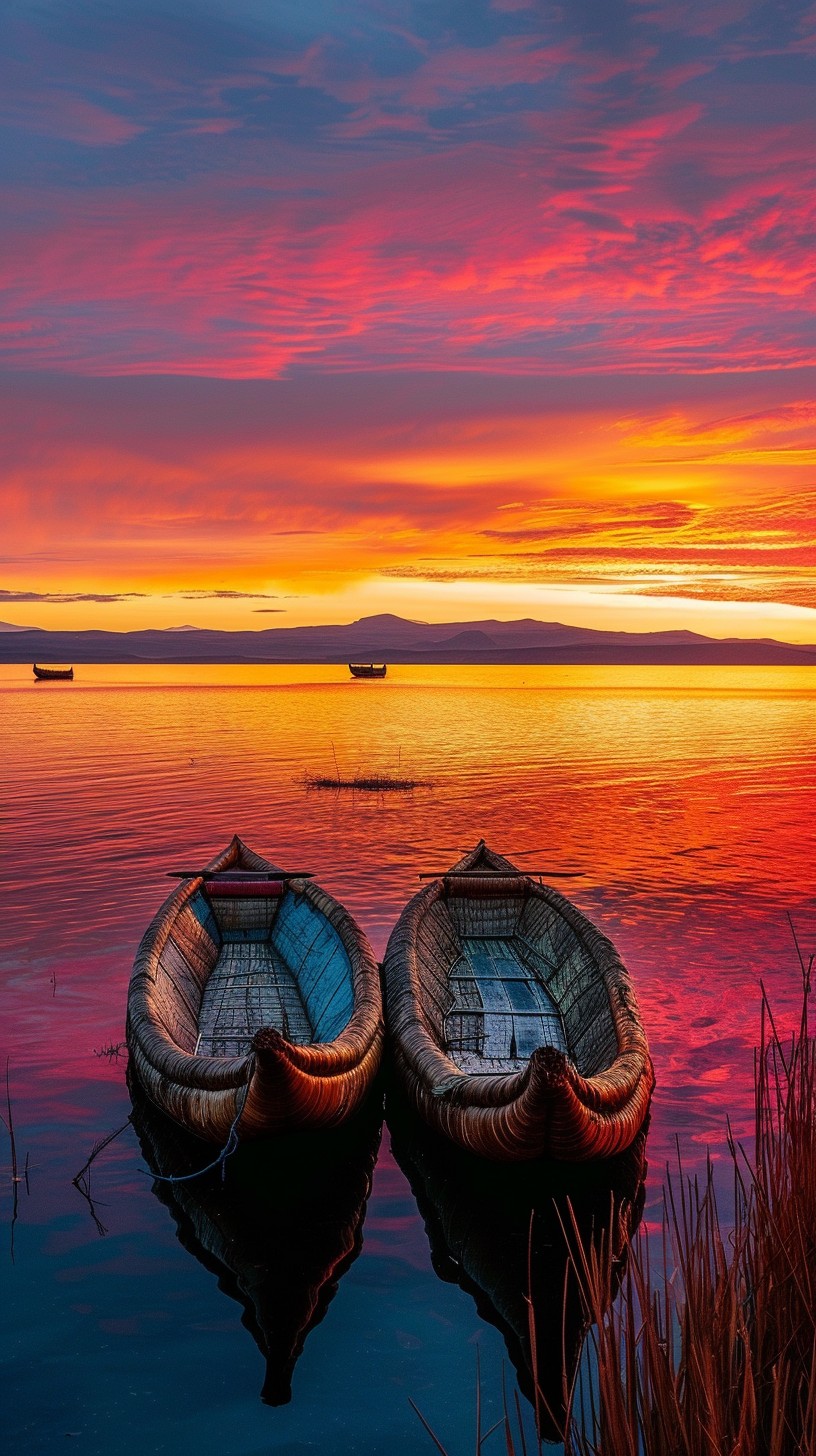 Free Sunset Lake Serenity Image - Sunset, Lake, Boats | Download at ...