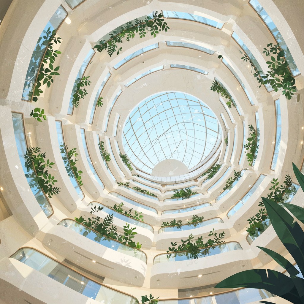 Free Circular Atrium Architecture Image - Architecture, Atrium, Mall ...