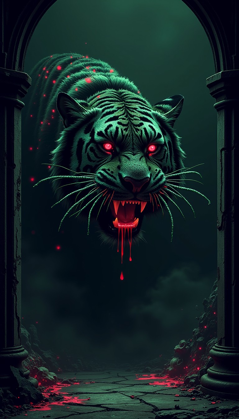 Free Pixel Predator Emerges Image - Tiger, Pixelated, Gothic | Download ...