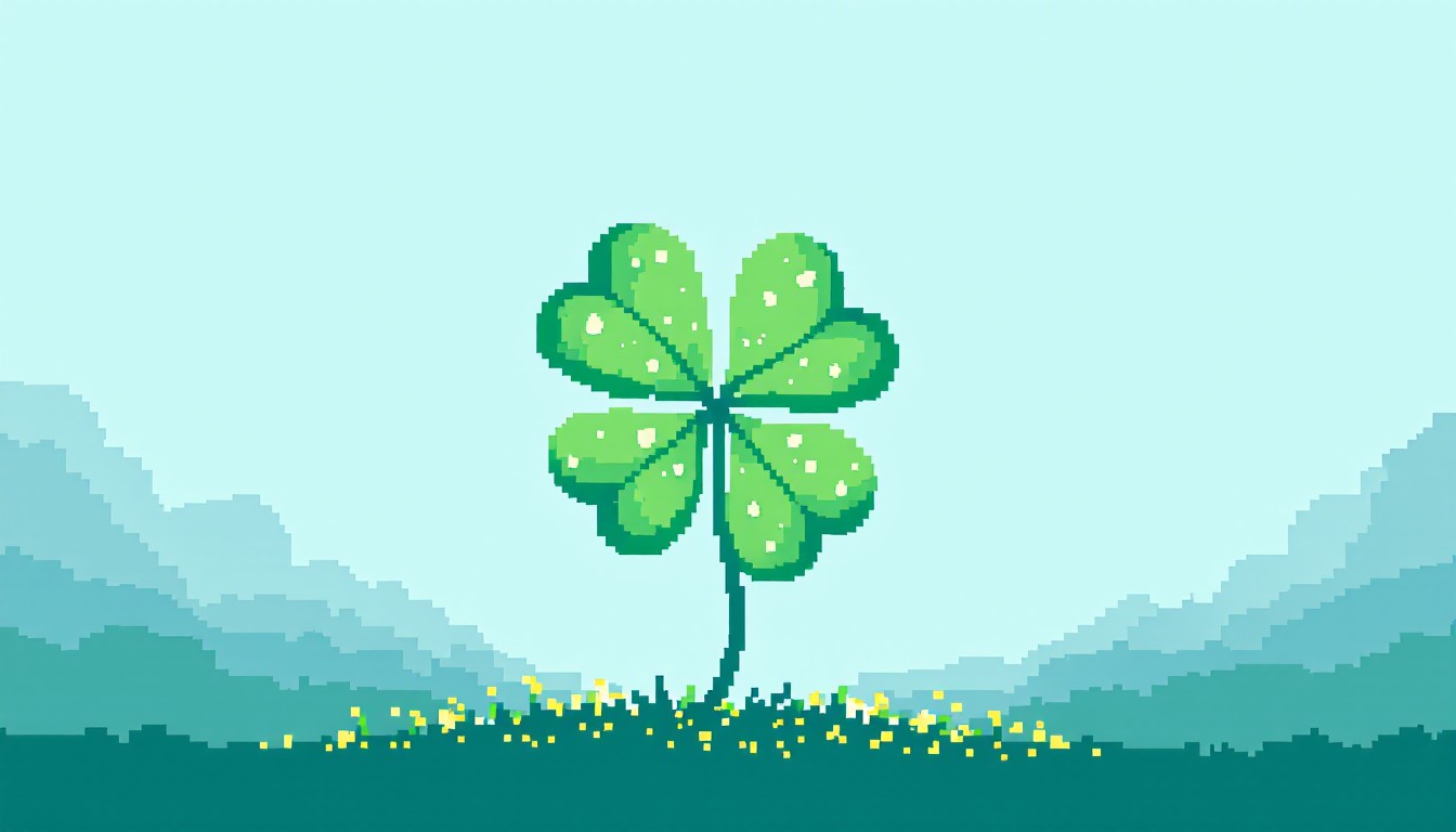 Free Lucky Pixel Clover Image - Pixel, Clover, Lucky | Download at ...