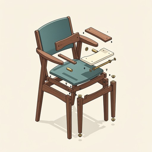 Free Deconstructed Chair Study Photo - Chair, Furniture, Isometric ...