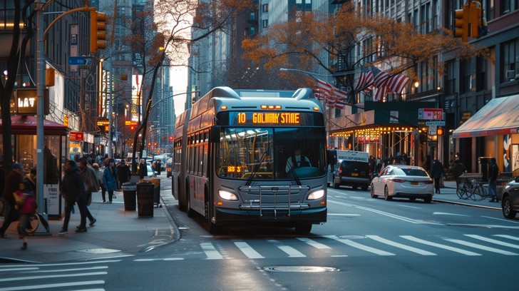 Free City Bus Scene Image - City, Bus, Urban | Download at StockCake