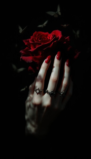 Free Gothic Rose Hand Image - Gothic, Rose, Hand | Download at StockCake