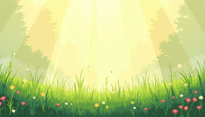 Free Sunlit Pixel Prairie Image - Meadow, Pixel, Grass | Download at ...