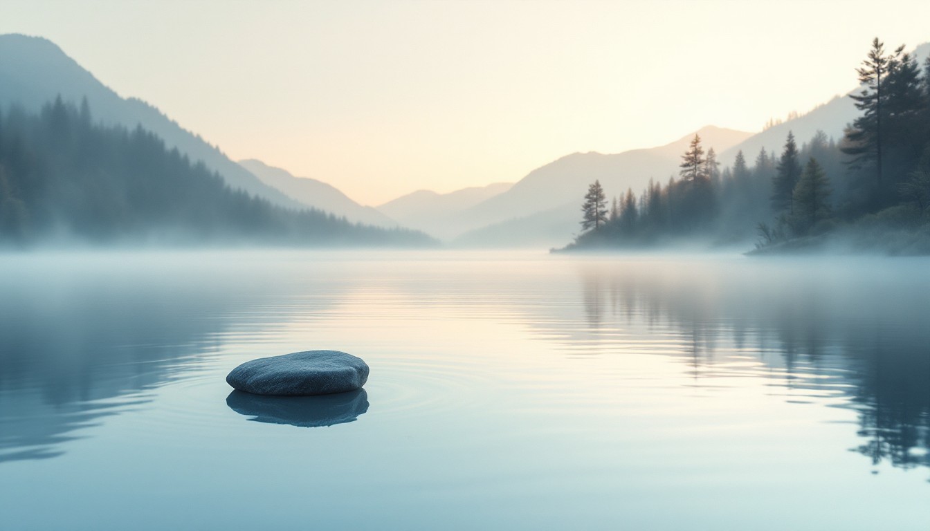 Free Tranquil Lake Reflections Image - Lake, Mist, Serene | Download at ...