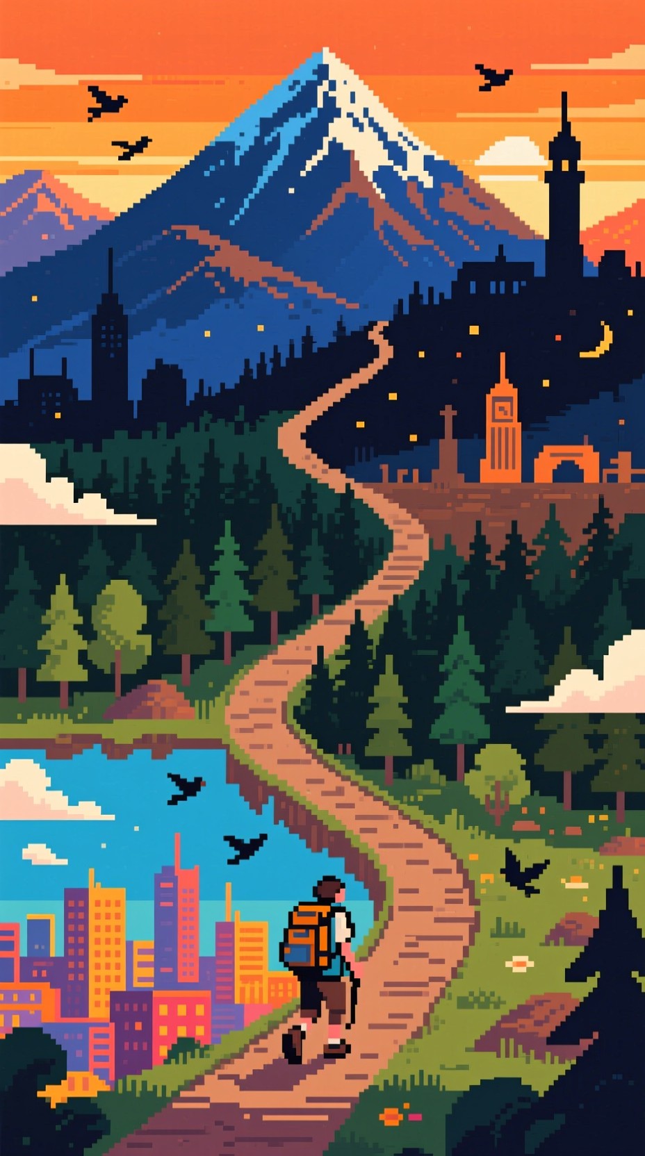 Free Pixel Adventure Ascent Image - Pixel, Journey, Adventure ...