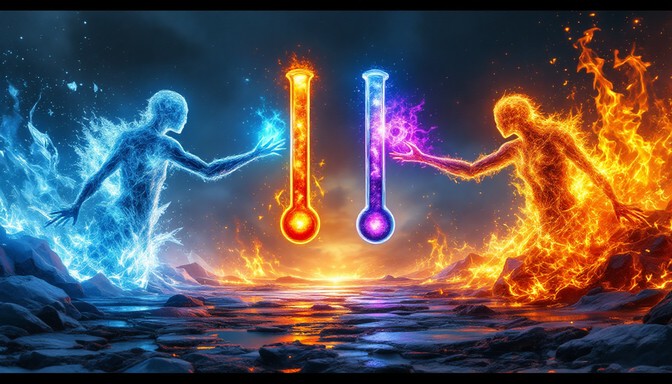 Ice Fire Power Free Fire Meets Ice Image - Fantasy, Elemental, 3d | Download at StockCake