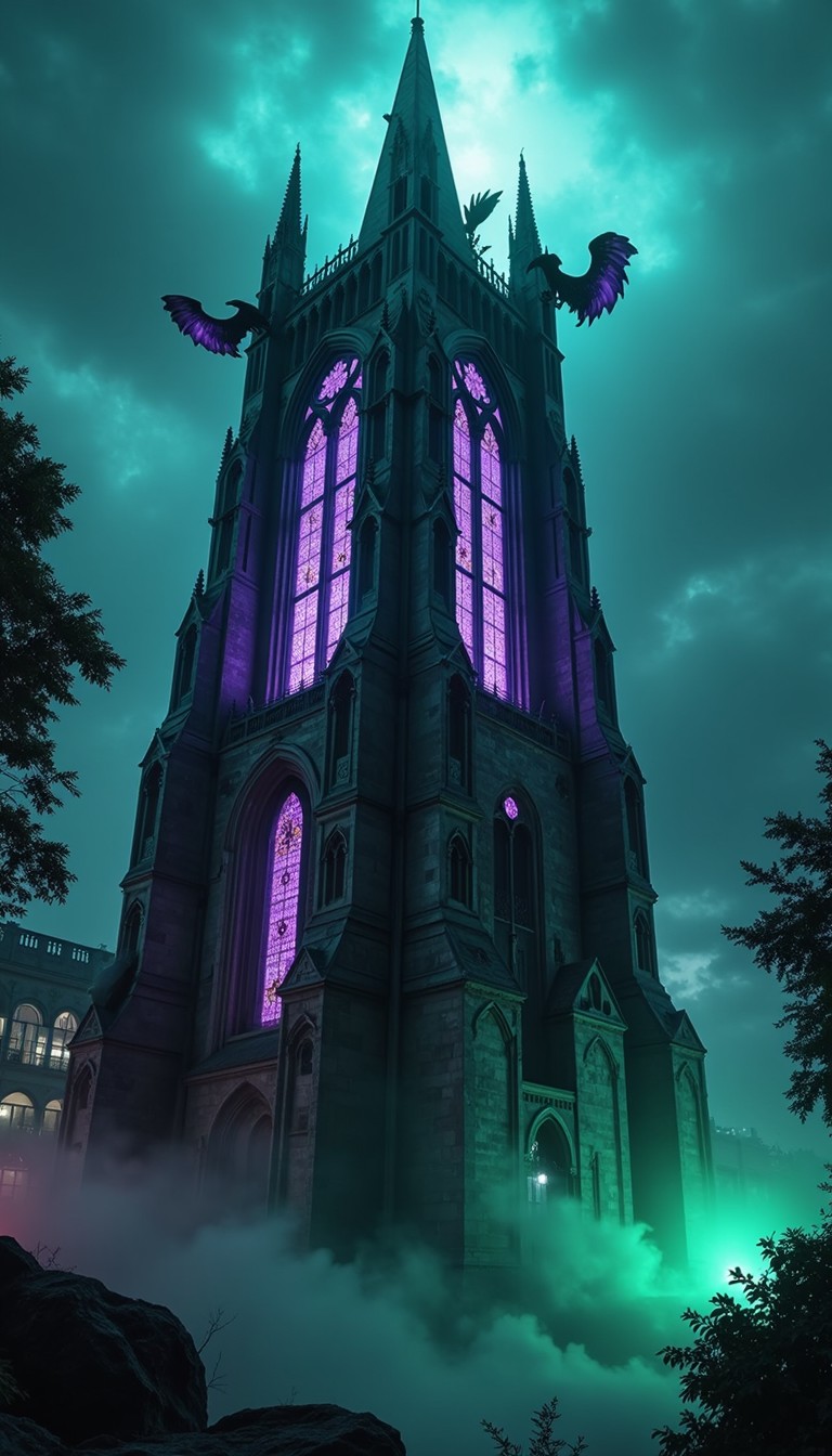 Free Illuminated Gothic Spire Image - Gothic, Cathedral, Spire ...