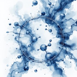 Free Molecular Blue Burst Image - Molecular, Watercolor, Blue ...